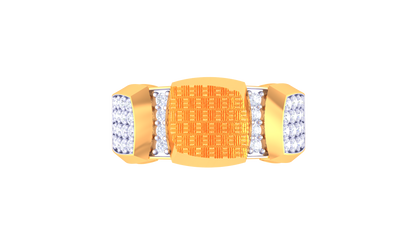 Lumière Panneau Rosé Gold Ring – 0.58 Ct Diamonds