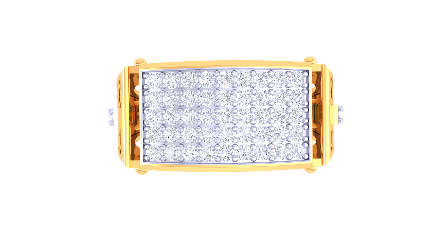 Lumière Panoramique Brillant – 0.55 Ct Round Diamond Gold Ring