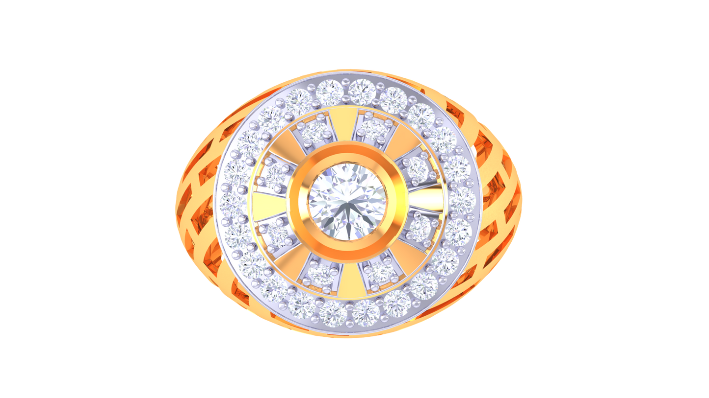 Lumière Couronne Radieuse Rose Gold Ring – 1.7 Ct Round Diamond