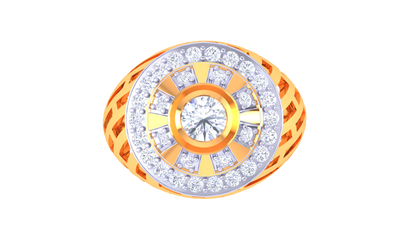 Lumière Couronne Radieuse Rose Gold Ring – 1.7 Ct Round Diamond