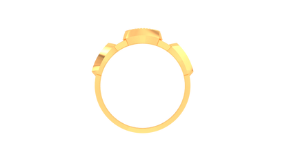 Lumière Panneau Rosé Gold Ring – 0.58 Ct Diamonds