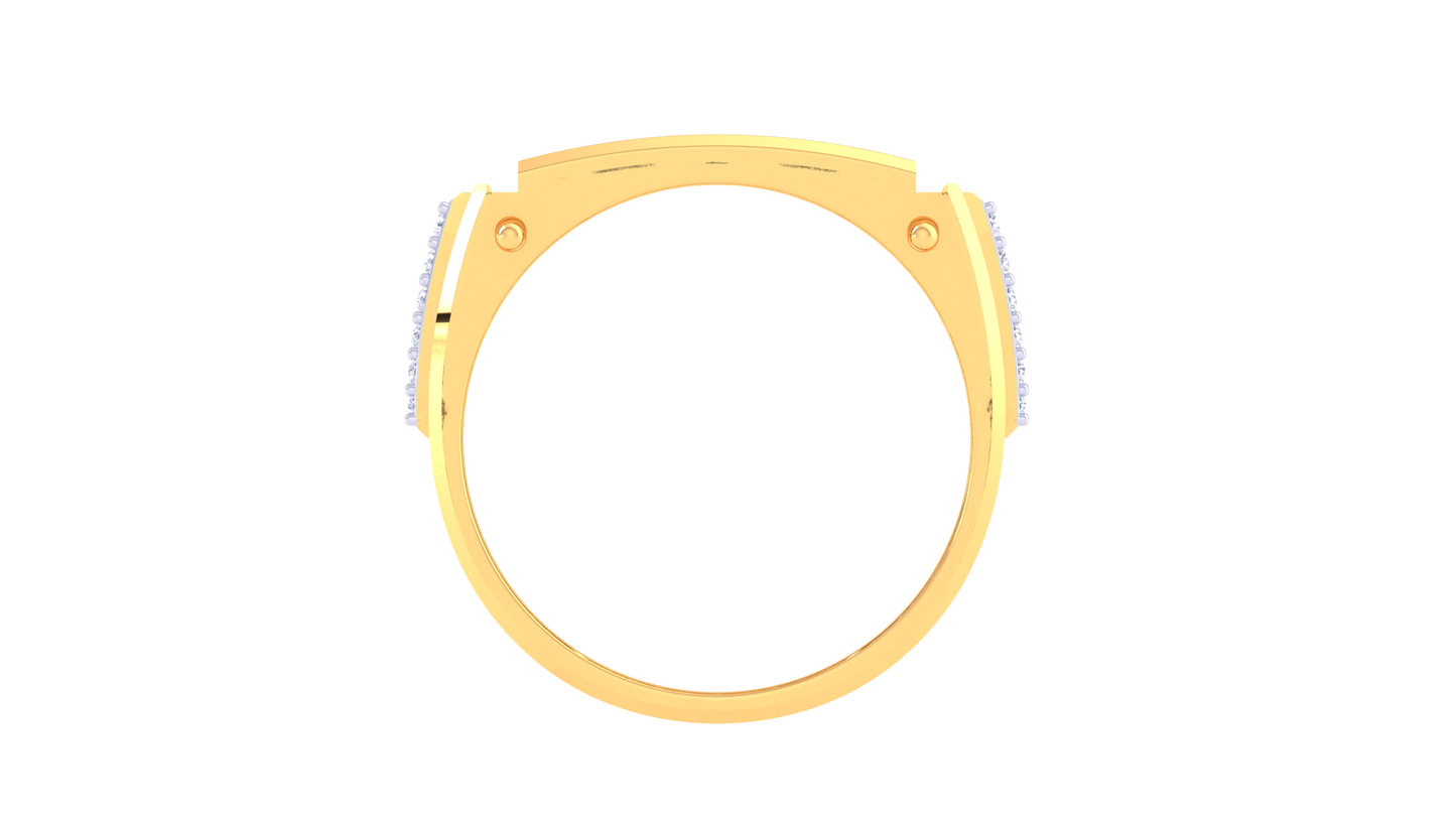 Lumière Panoramique Brillant – 0.55 Ct Round Diamond Gold Ring