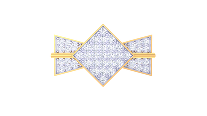 Éclat Triomphe Angulaire – 0.7 Ct Diamond Gold Ring