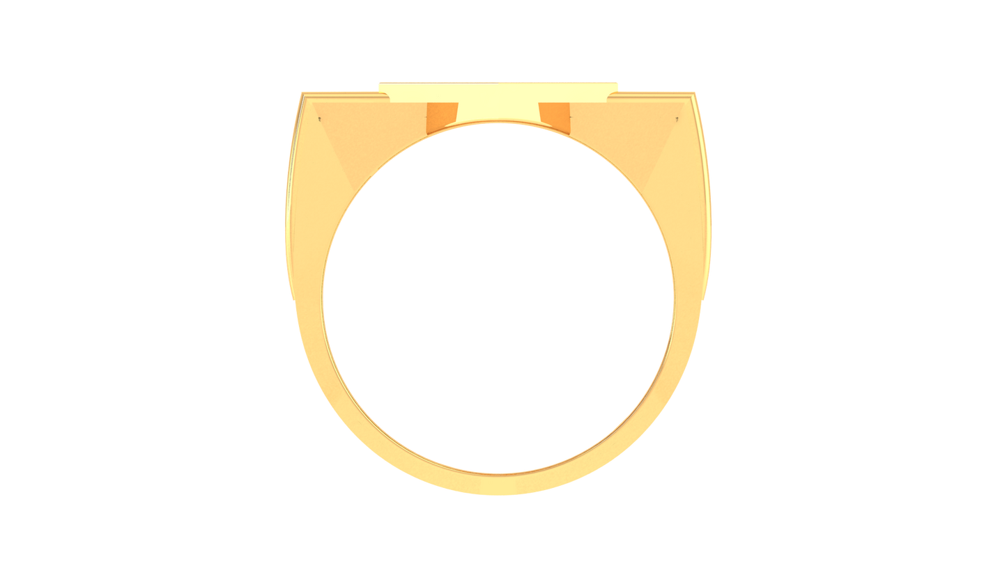 Éclat Triomphe Angulaire – 0.7 Ct Diamond Gold Ring