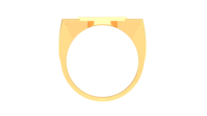 Éclat Triomphe Angulaire – 0.7 Ct Diamond Gold Ring