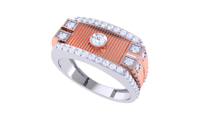 Lumiere Timeless Minimalism Gold Ring – 0.67 Ct Signature Round Diamond