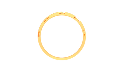 Éclat Chevron Allure  Gold Ring – 0.47 Ct Dazzling Diamonds