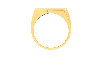 Lumière Linéaire Moderne – 0.59ct Diamond Gold Ring