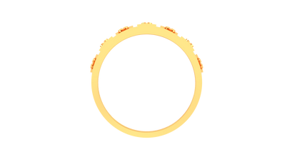 Iconique Golden Emblem – 0.3 Ct Striking Diamond Gold Ring