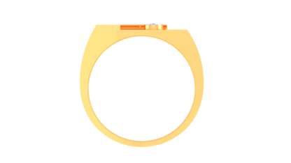 Artisan Vintage Héritage Gold Ring – 0.5 Ct Round Brilliant Diamonds