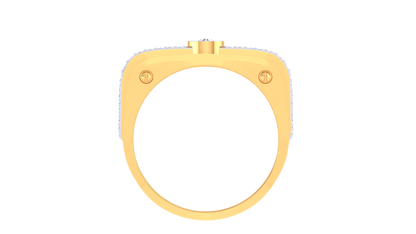Lumière Brio Central – 0.66 Ct Diamond Gold Ring
