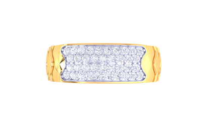 Lumière Contour Éclatant – 0.31 Ct Diamond Gold Ring