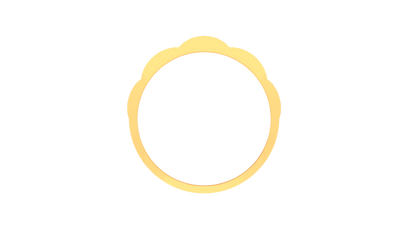 Iconique Radiant Crest Gold Ring – 0.5 Ct Diamond Cluster