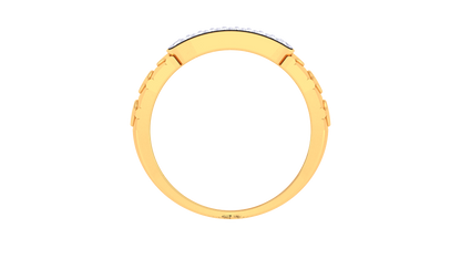 Lumière Contour Éclatant – 0.31 Ct Diamond Gold Ring