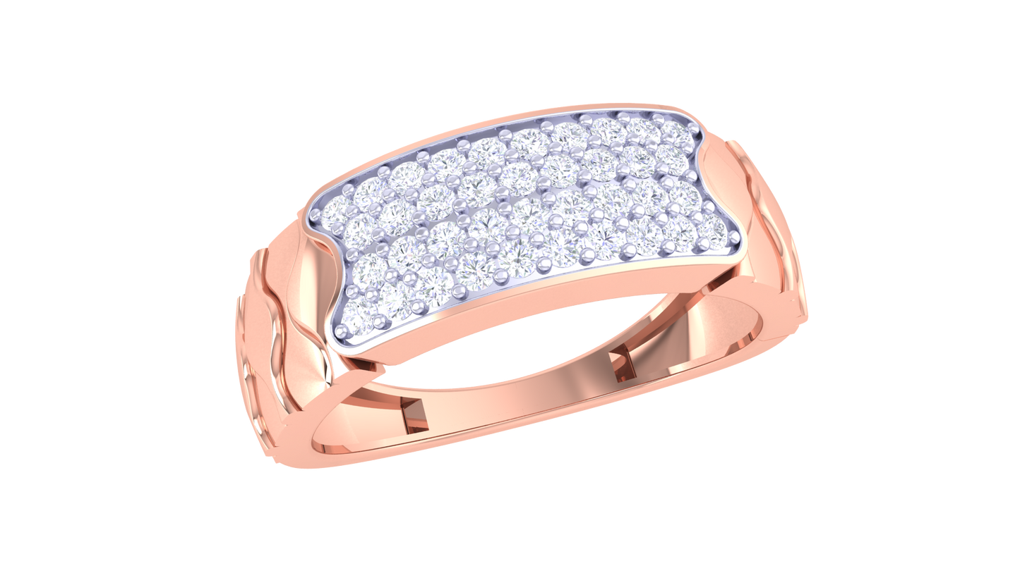 Lumière Contour Éclatant – 0.31 Ct Diamond Gold Ring