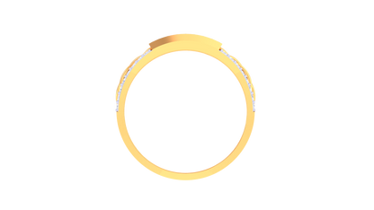 Lumière Gilded Weave Ring In Rose Gold– 0.46ct Pave Diamonds