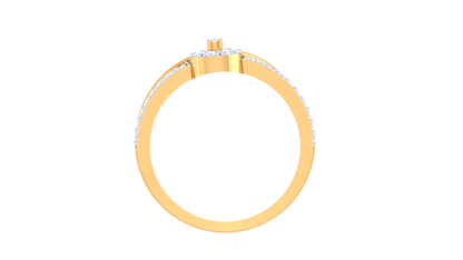 Lumiere Halo Rose Gold Ring With 0.41 Ct Round Diamonds – Split Shank Elegance and Timeless Brilliance