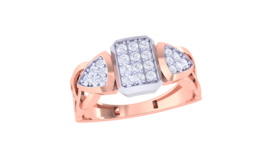 Éclat Mosaïque Audace Gold Ring – 0.27 Ct Bold Diamonds