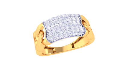 Lumière Panneau Radieux – 0.59 Ct Round Diamond Gold Ring