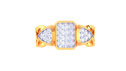 Éclat Mosaïque Audace Gold Ring – 0.27 Ct Bold Diamonds