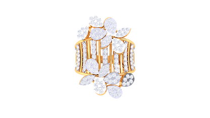 Iconique Empress Cluster Rose Gold Ring - 1.16 Ct Brilliant Cut Diamonds