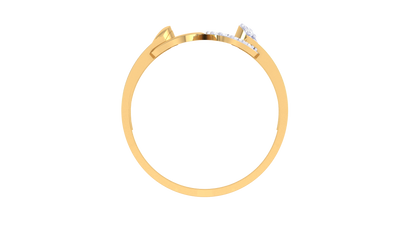 Lumiere Interloop Rose Gold Ring - 0.21 Ct Diamond Accents