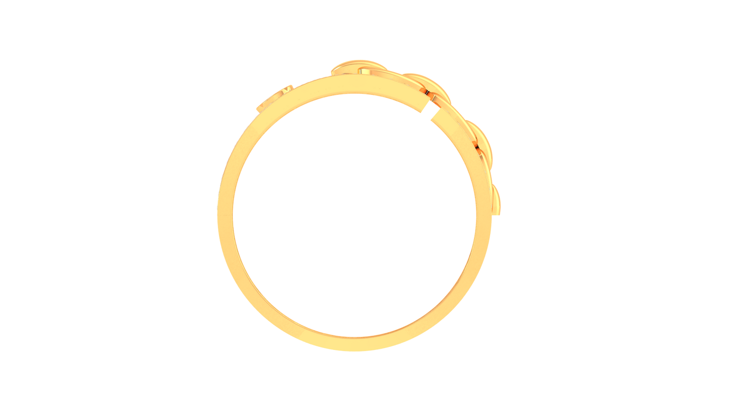 Éclat Chaîne Moderne – 0.56 Ct Diamond Gold Ring