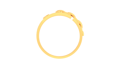 Éclat Chaîne Moderne – 0.56 Ct Diamond Gold Ring
