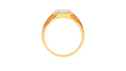 Lumiere Hexa Celeste – 0.29 Ct Round Diamond Gold Ring