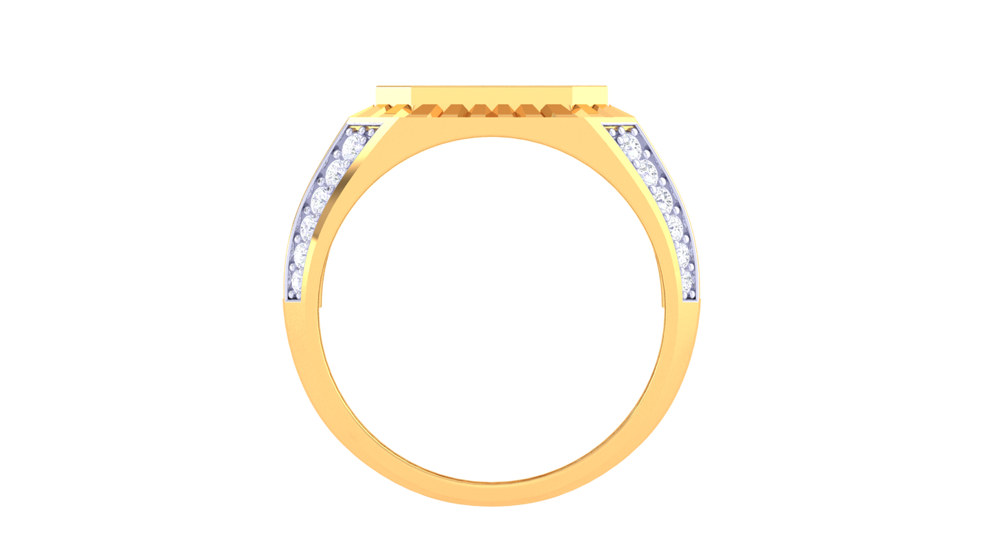Éclat Octographe Majestueux – 0.9ct Diamond Gold Ring