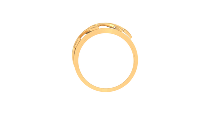 Lumiere Golden Leaf Branch Ring – 1.17 Ct Brilliante Cut Diamonds