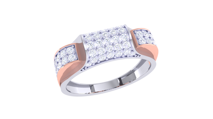 Éclat Pavé Élément – 0.75 Ct Diamond Gold Ring