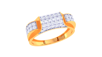 Éclat Pavé Élément – 0.75 Ct Diamond Gold Ring