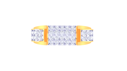 Éclat Pavé Élément – 0.75 Ct Diamond Gold Ring