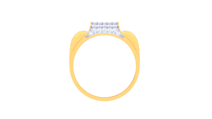 Éclat Pavé Élément – 0.75 Ct Diamond Gold Ring