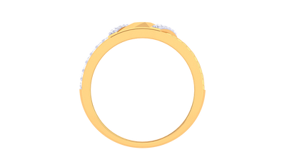 Lumière Facette Radiance – 0.6 Ct Round Diamond Gold Ring