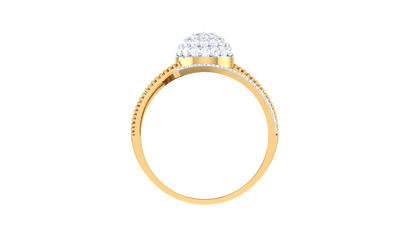 Eclat Embrace Ring In Gold – 0.49 Ct Sparkling Diamonds