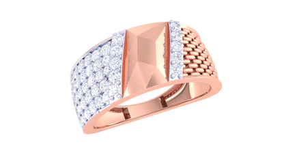 Lumière Facette Radiance – 0.6 Ct Round Diamond Gold Ring