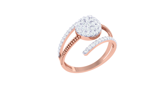 Eclat Embrace Ring In Gold – 0.49 Ct Sparkling Diamonds