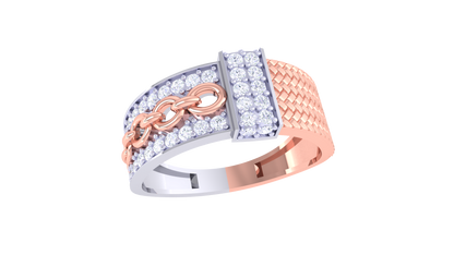 Lumière Radiance Crest – 0.42 Ct Diamond Gold Ring