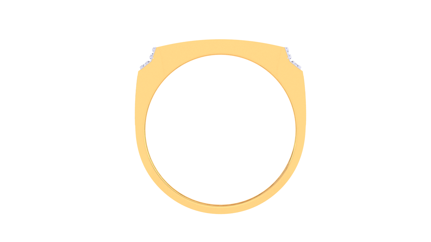 Lumière Panneau Brillance – 0.89 Ct Round Diamond Gold Ring