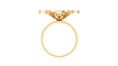 Eclat Blooming Stamen Ring In Rose Gold – 0.79 Ct Dazzling Diamonds