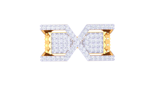 Éclat Prisma Forte – 0.97 Ct Round Diamond Gold Ring