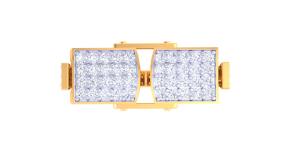 Éclat Gemini Forme – 0.71 Ct Round Diamond Gold Ring