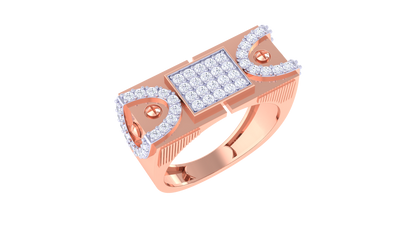 Éclat Paragon Forte Gold Ring – 0.81 Ct Diamonds