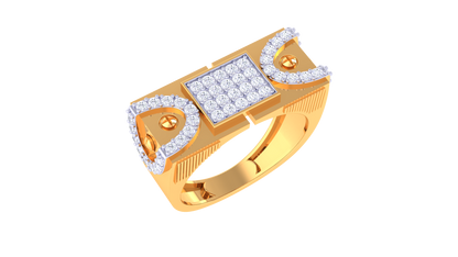 Éclat Paragon Forte Gold Ring – 0.81 Ct Diamonds