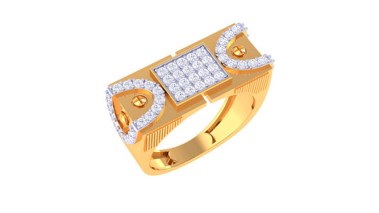 Éclat Paragon Forte Gold Ring – 0.81 Ct Diamonds