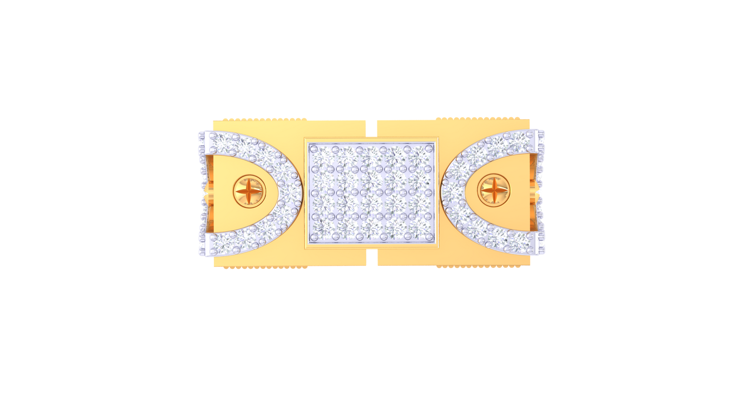 Éclat Paragon Forte Gold Ring – 0.81 Ct Diamonds