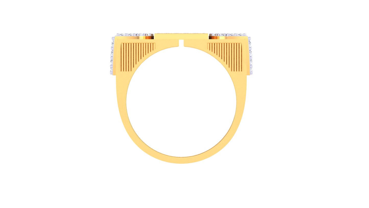 Éclat Paragon Forte Gold Ring – 0.81 Ct Diamonds