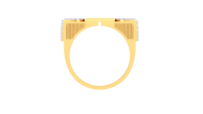 Éclat Paragon Forte Gold Ring – 0.81 Ct Diamonds